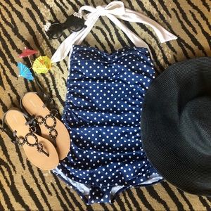 Esther Williams Girl Howdy polka dot one piece